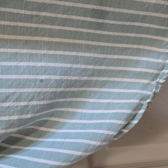 Beach Lunch Lounge Striped Button-Up Shirt Preppy Costal - Picture 12 of 12